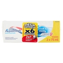 Aquafresh tripla protezione dentifricio igiene dentale multi pacco menta 3 x 2 x 75 ml